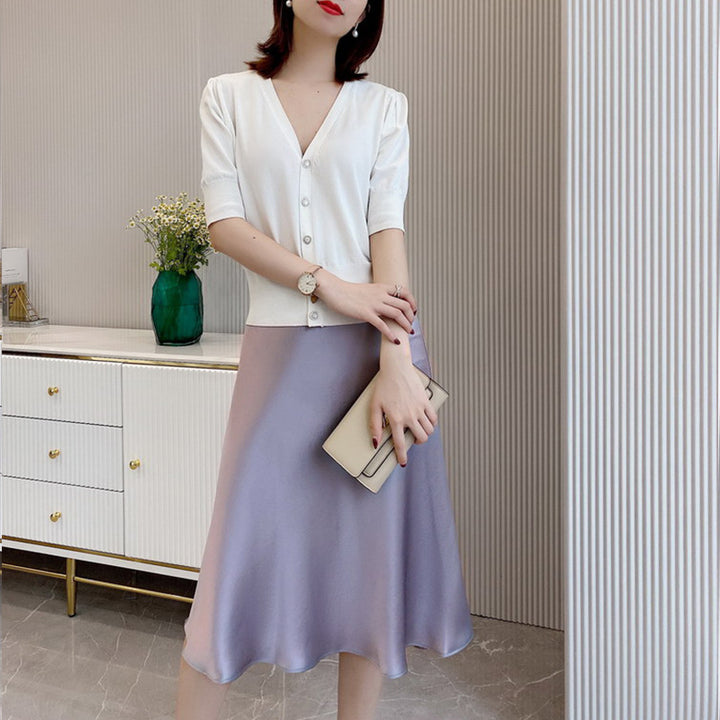 Women's Elegant, Swinging Midi Skirt Mune Fashion