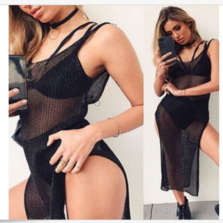 Ladies' Casual Maxi Dress with Side Slit Mune Fashion