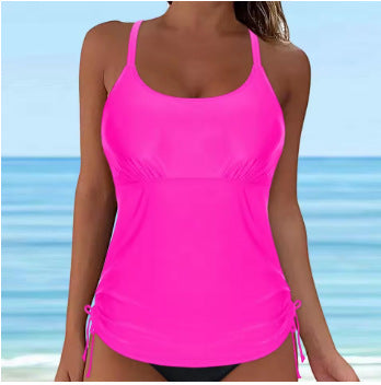Women's Casual Tankini Top with Lacing Mune Fashion
