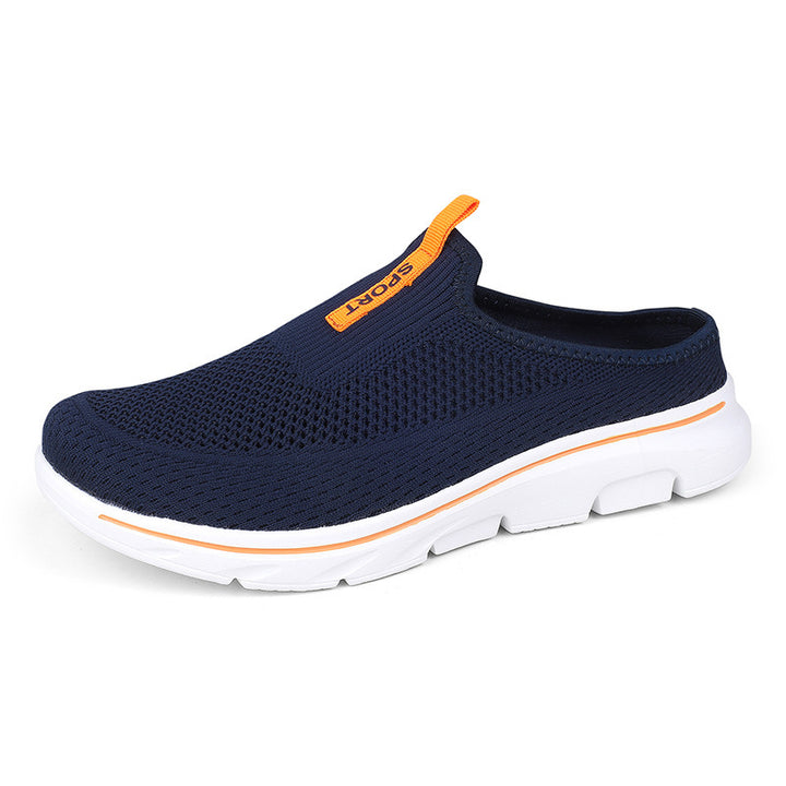 Ladies nan light knit mule with open heel, cushioning lightweight sole and pull tab Mune Fashion