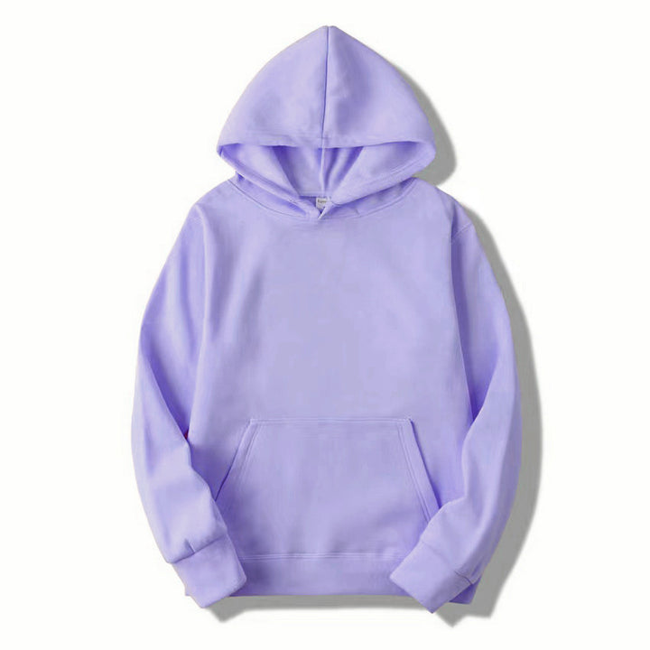 Unisex plain hoodie with kangaroo pocket, ribbed cuffs and relaxed fit Mune Fashion