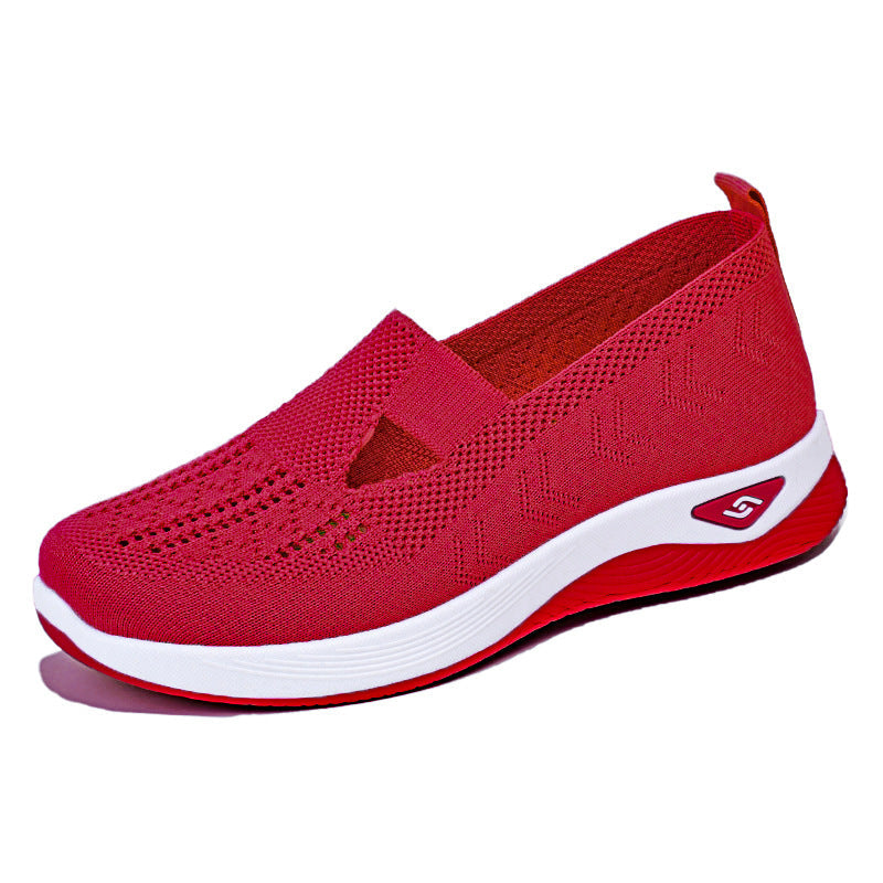 Women Breathable Slip-On Sneakers with Elastic Design Mune Fashion