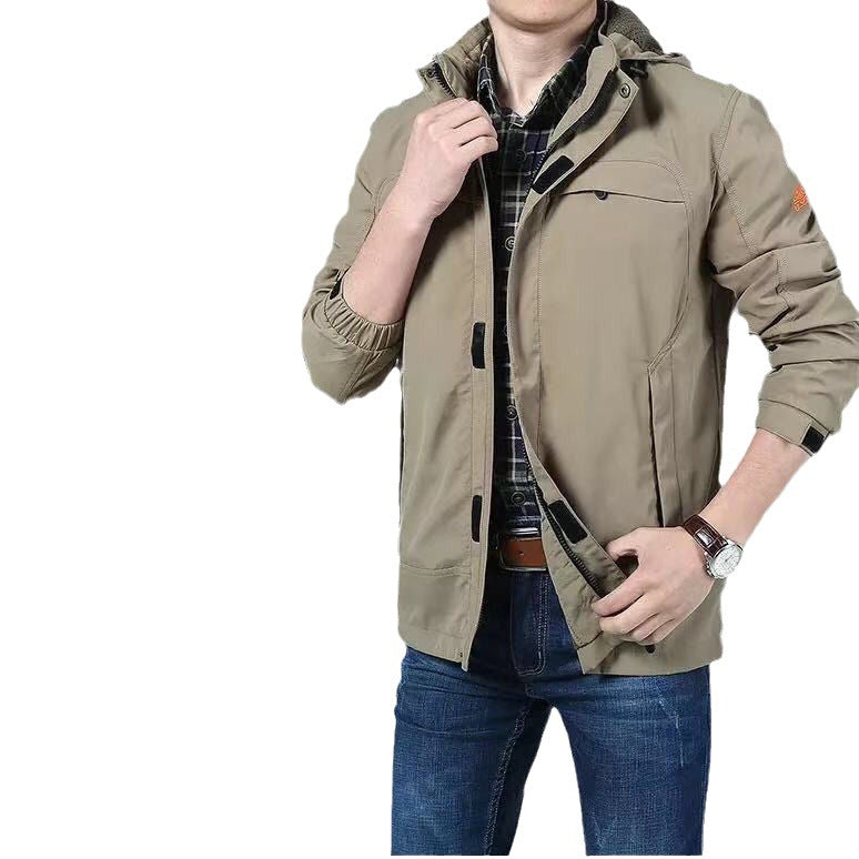 Men's lightweight technical field jacket with multifunctional pockets and adjustable hem Mune Fashion