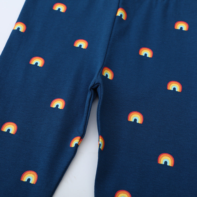 Girls leggings with colorful rainbow motif Mune Fashion