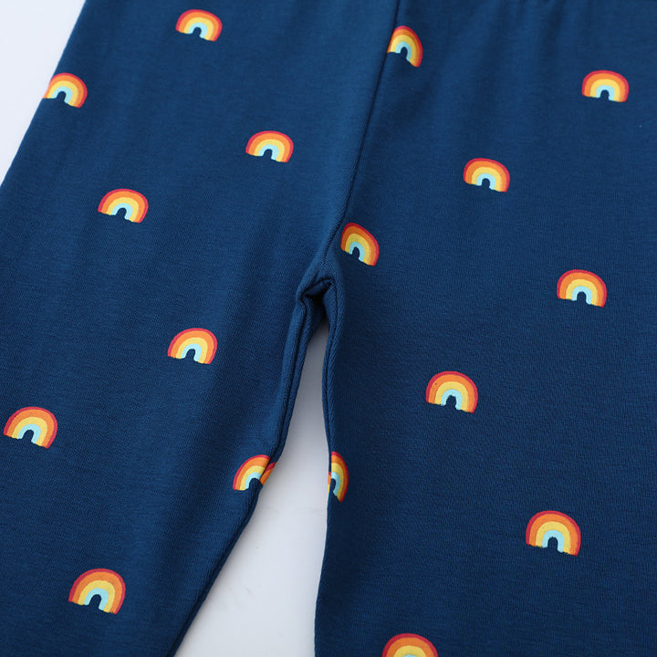 Girls leggings with colorful rainbow motif Mune Fashion