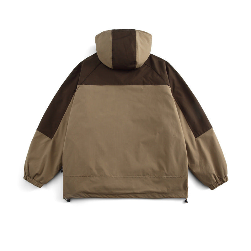 Unisex Boxy-Technical Hooded Jacket with Raglan Sleeves, Water-Repellent Shell and Drawstring Hem Mune Fashion