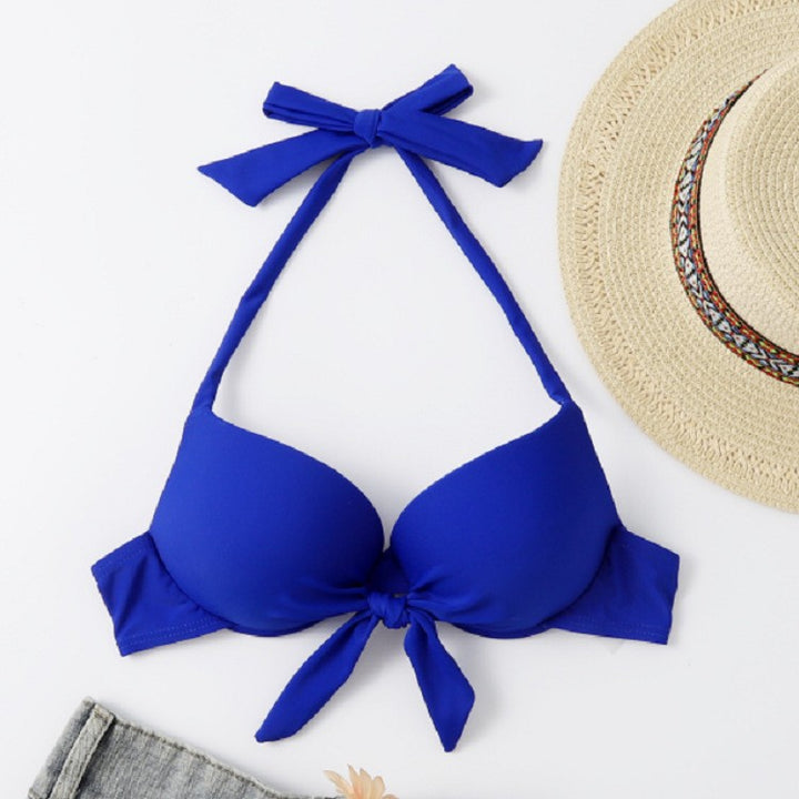 Ladies Push-Up Bikini Top with Elegant Bow Design Mune Fashion