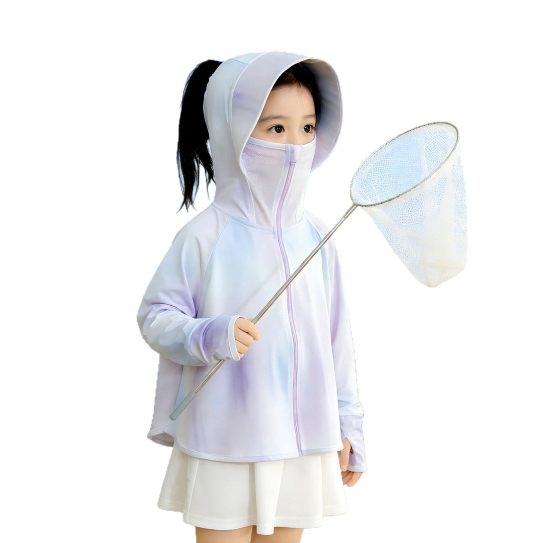 Unisex lightweight children's sun jacket with UV protection, hood, and water-repellent functional fabric Mune Fashion