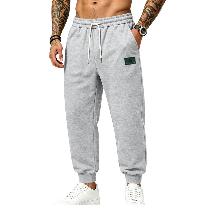 Men's casually cut sweat jogging pants with elastic waistband, drawstring, and cuffs Mune Fashion
