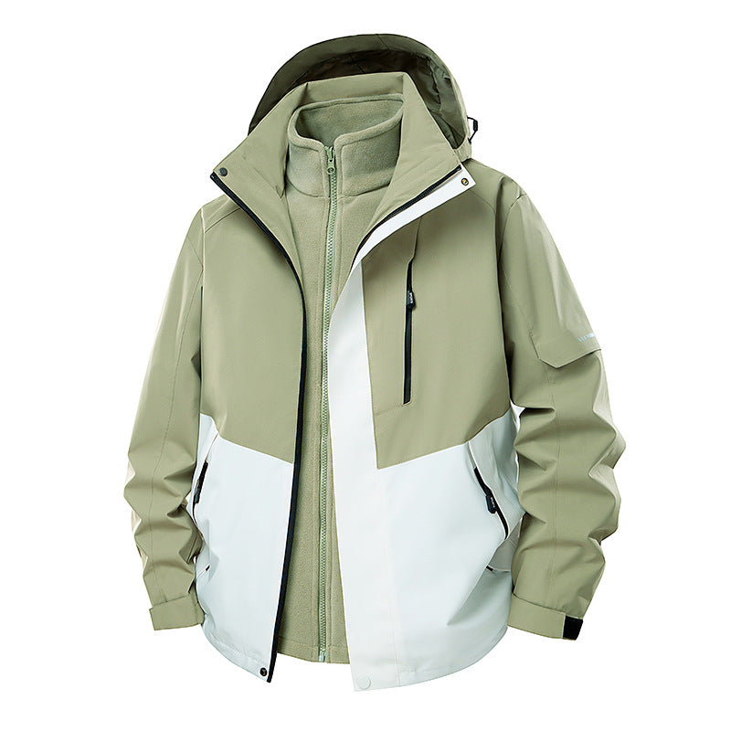 Women's double-layer softshell parka with removable fleece inner jacket Mune Fashion