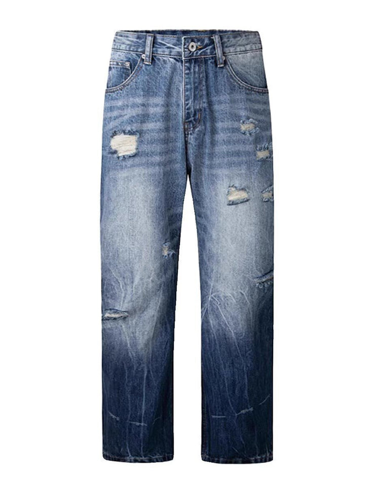 Women's Destroyed Baggy Jeans Mune Fashion