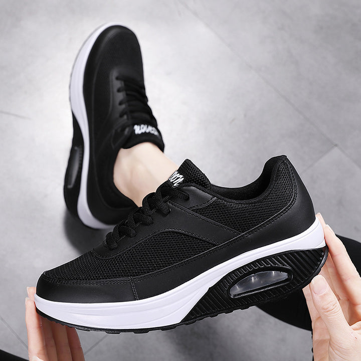 Men's ergonomic sports shoe with air chamber shock-absorbing midsole and breathable mesh fabric Mune Fashion