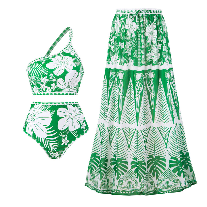 Damen Maxirock mit floralem Print und elastischem Bund Echo Archiv