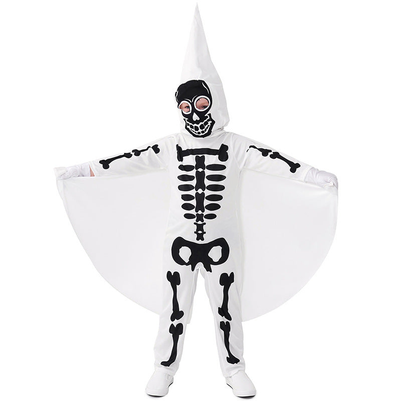Women's skeleton costume with cloak and gloves Mune Fashion