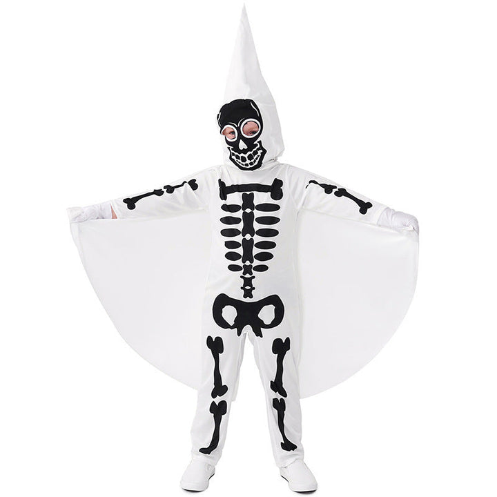 Women's skeleton costume with cloak and gloves Mune Fashion