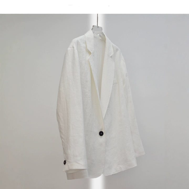 Women Elegant and Casual Linen Blazer Mune Fashion