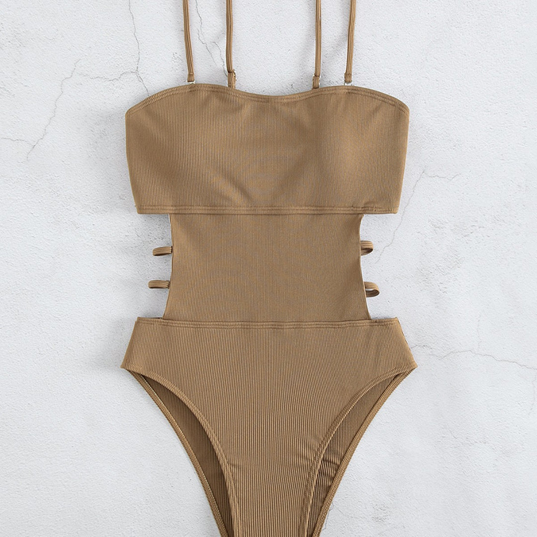 Women's one-piece swimsuit with elegant cut and side straps Mune Fashion
