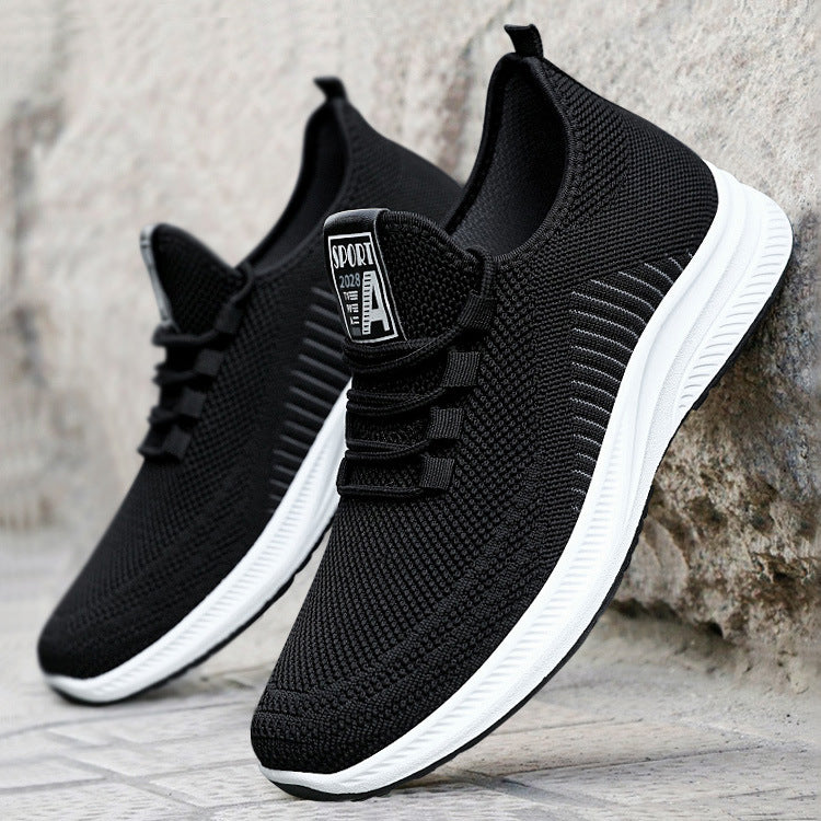 Men's lightweight breathable knit sneakers with cushioned outsole Mune Fashion