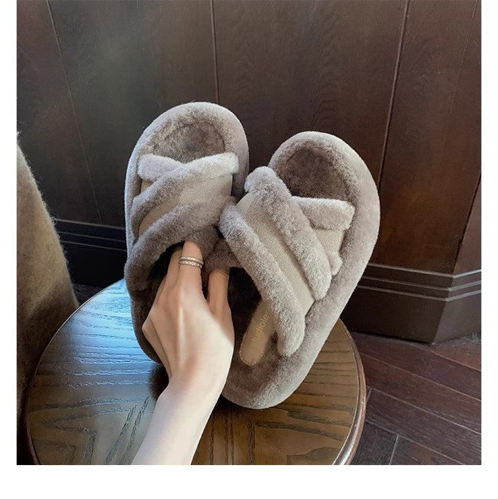 Ladies Lined Cozy Slippers with Teddy Lining and Profiling Anti-Slip Sole Mune Fashion