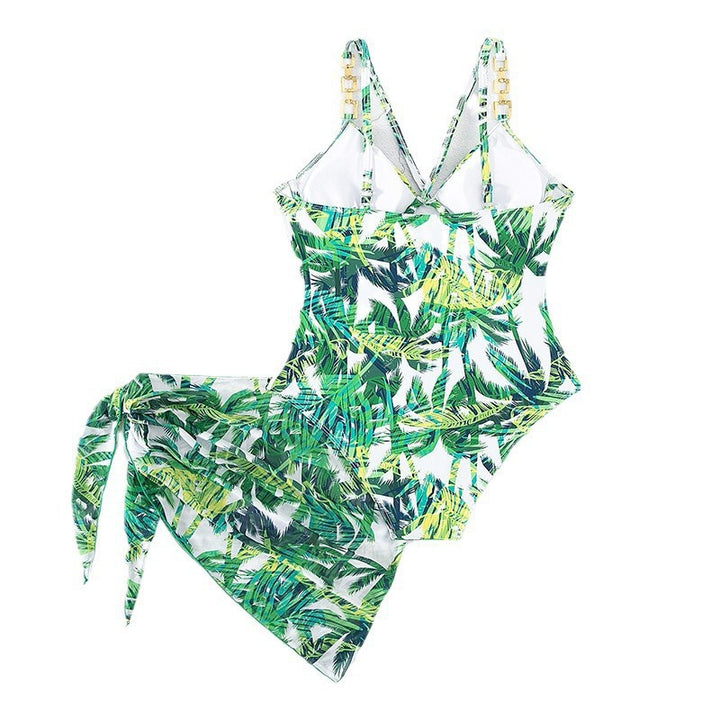 Ladies swimsuit with floral design and adjustable shoulder straps Mune Fashion