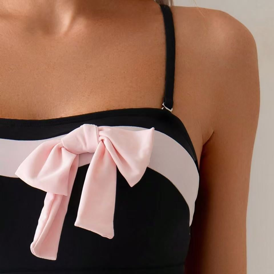 Ladies Elegant Swimsuit with Playful Bow Detail Mune Fashion