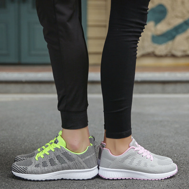 Unisex lightweight knitted casual and running sneakers with shock-absorbing comfort sole Mune Fashion