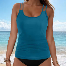 Ladies Tankini top with fashionable ruffle design Mune Fashion