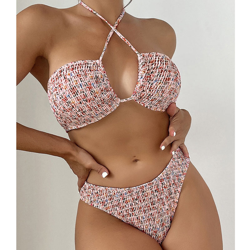 Women's bandeau bikini with playfully tied design Mune Fashion