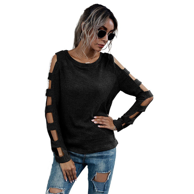 Women Comfortable Sweater with Cut-Out Details Mune Fashion