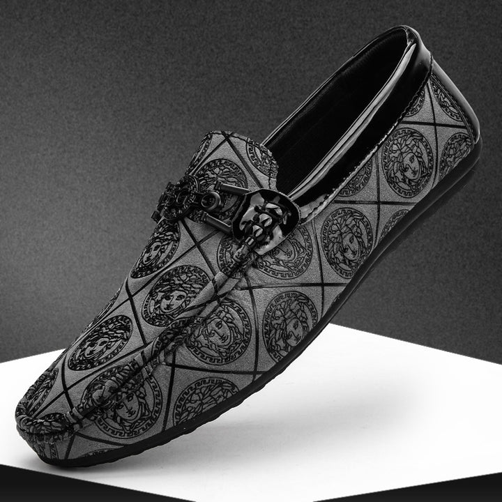 Men's Exclusive Moccasins with Floral Pattern
