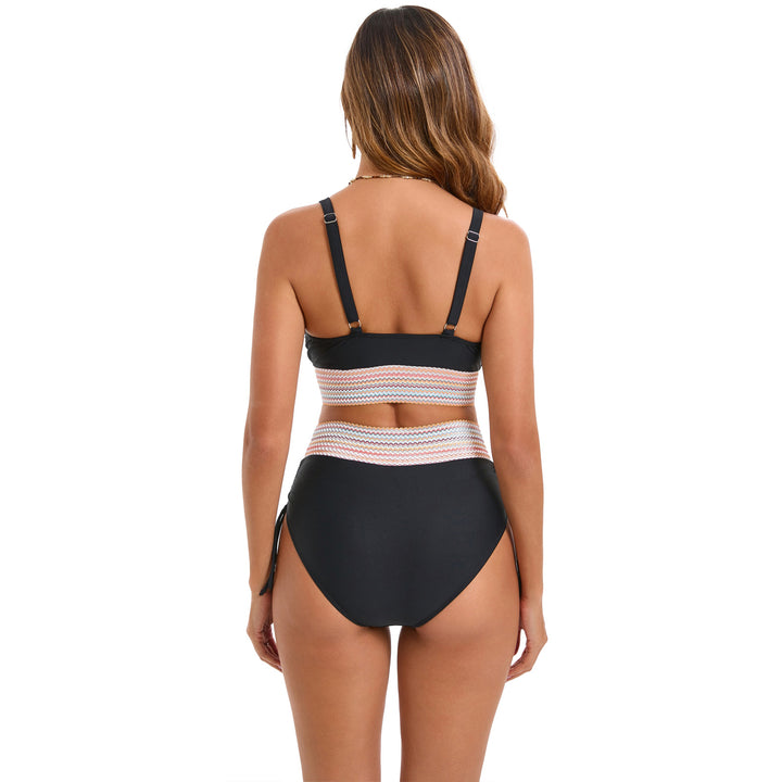 Women's High-Waisted Bikini Set with Trendy Lacing Details Mune Fashion