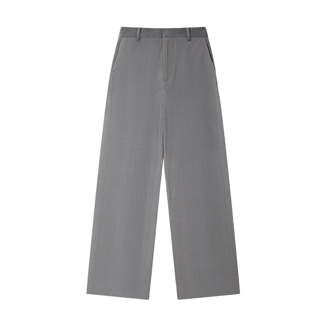 Women's High-Waisted Loose Corduroy Pants Mune Fashion
