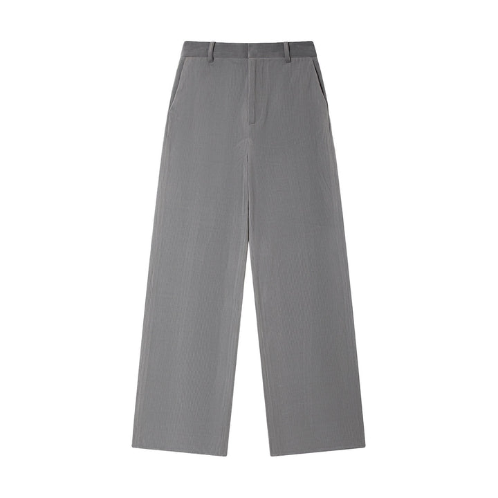 Women's High-Waisted Loose Corduroy Pants Mune Fashion