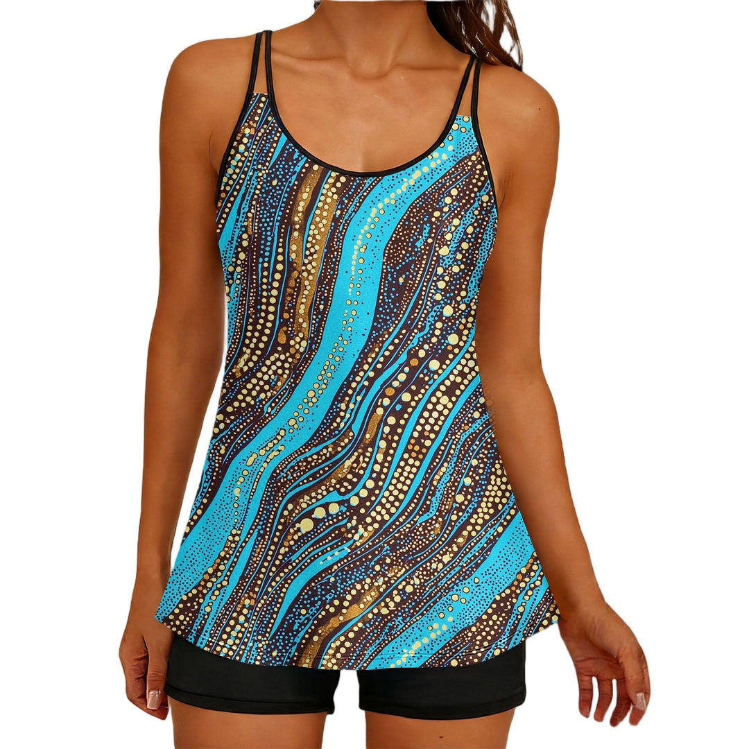 Damen Sportliches Tank-Top mit Shorts Echo Archiv
