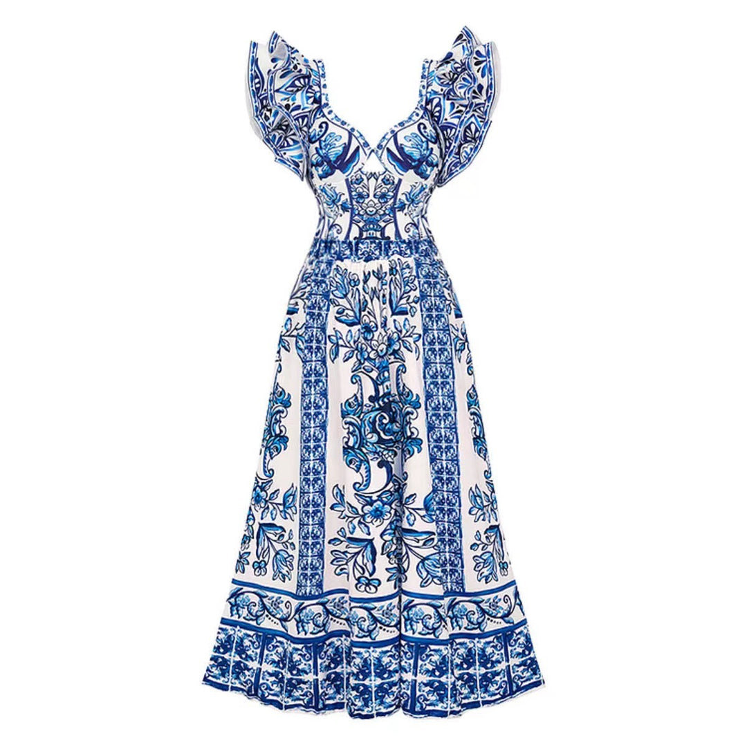 Women’s swimsuit set with voluminous ruffle details and elegant wrap skirt Mune Fashion