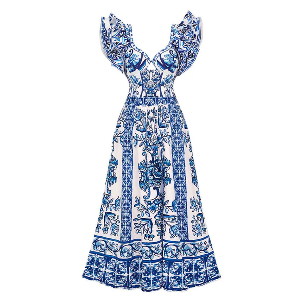 Women’s swimsuit set with voluminous ruffle details and elegant wrap skirt Mune Fashion