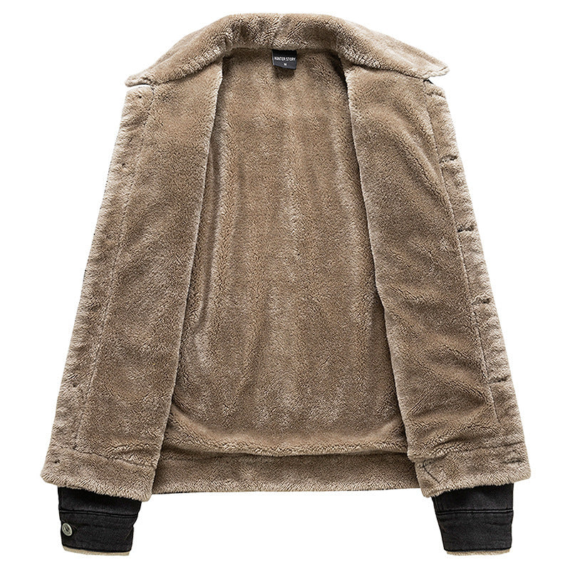 Men's Denim Jacket with Cozy Lining Mune Fashion