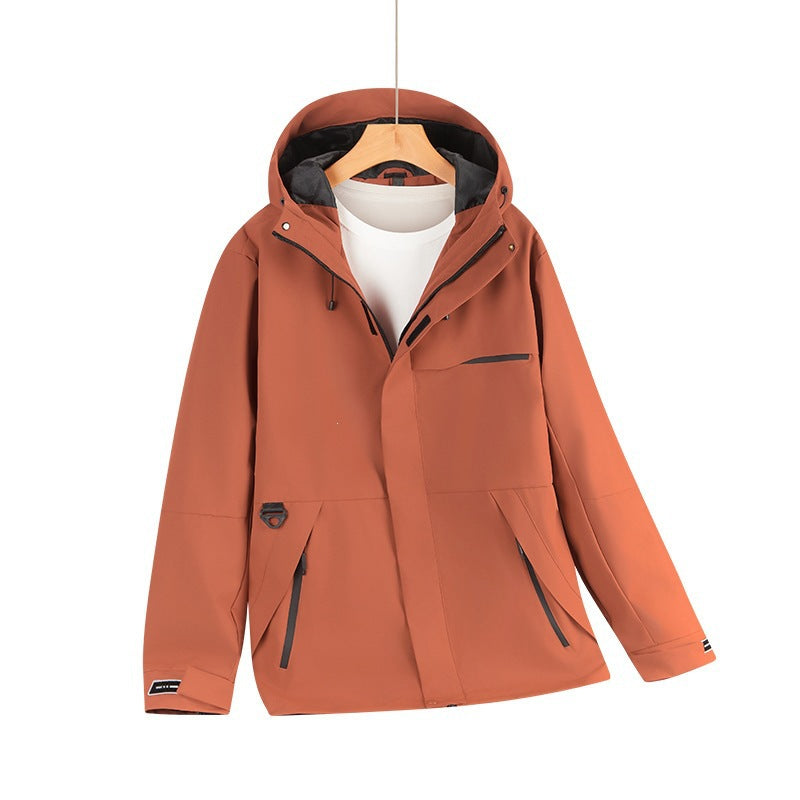 Men's Water-Repellent Softshell Hoodie Jacket with Concealed Zippers and Urban Cut Mune Fashion