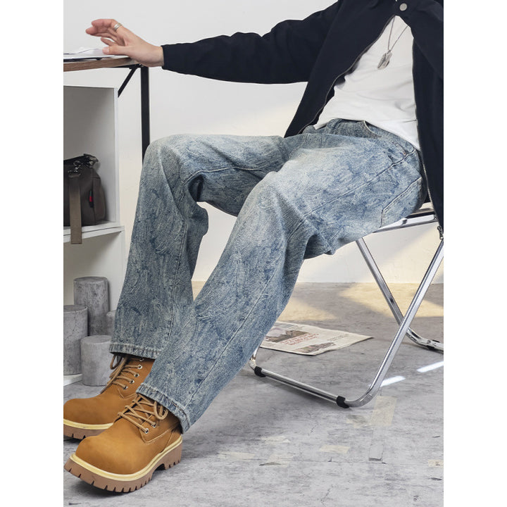 Men's Comfortable Jeans with Casual Cut Mune Fashion