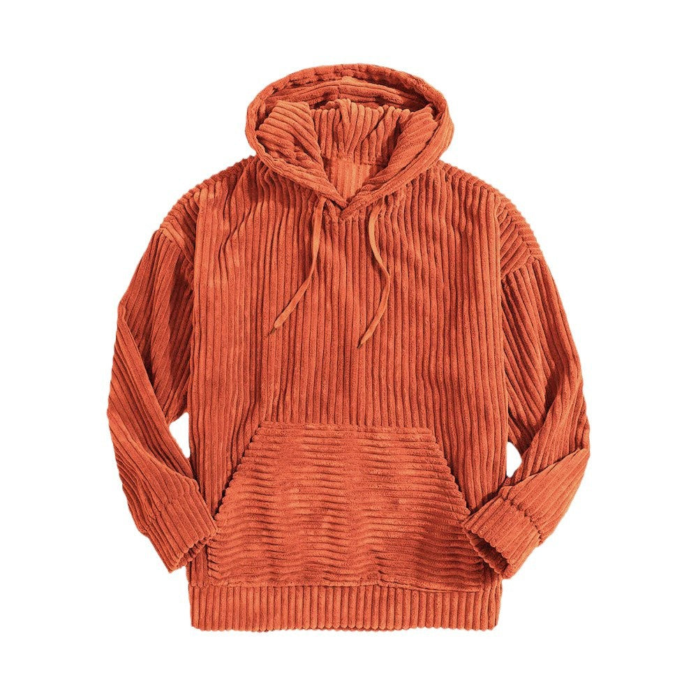 Unisex nano ribbed velvet hoodie with hoodie and kangaroo pocket Mune Fashion