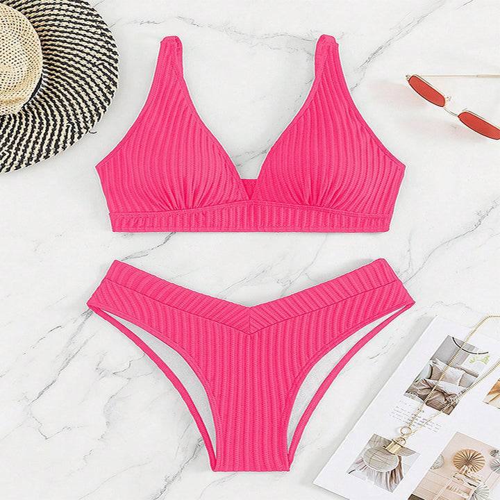 Women High-Cut Triangle Bikini Mune Fashion