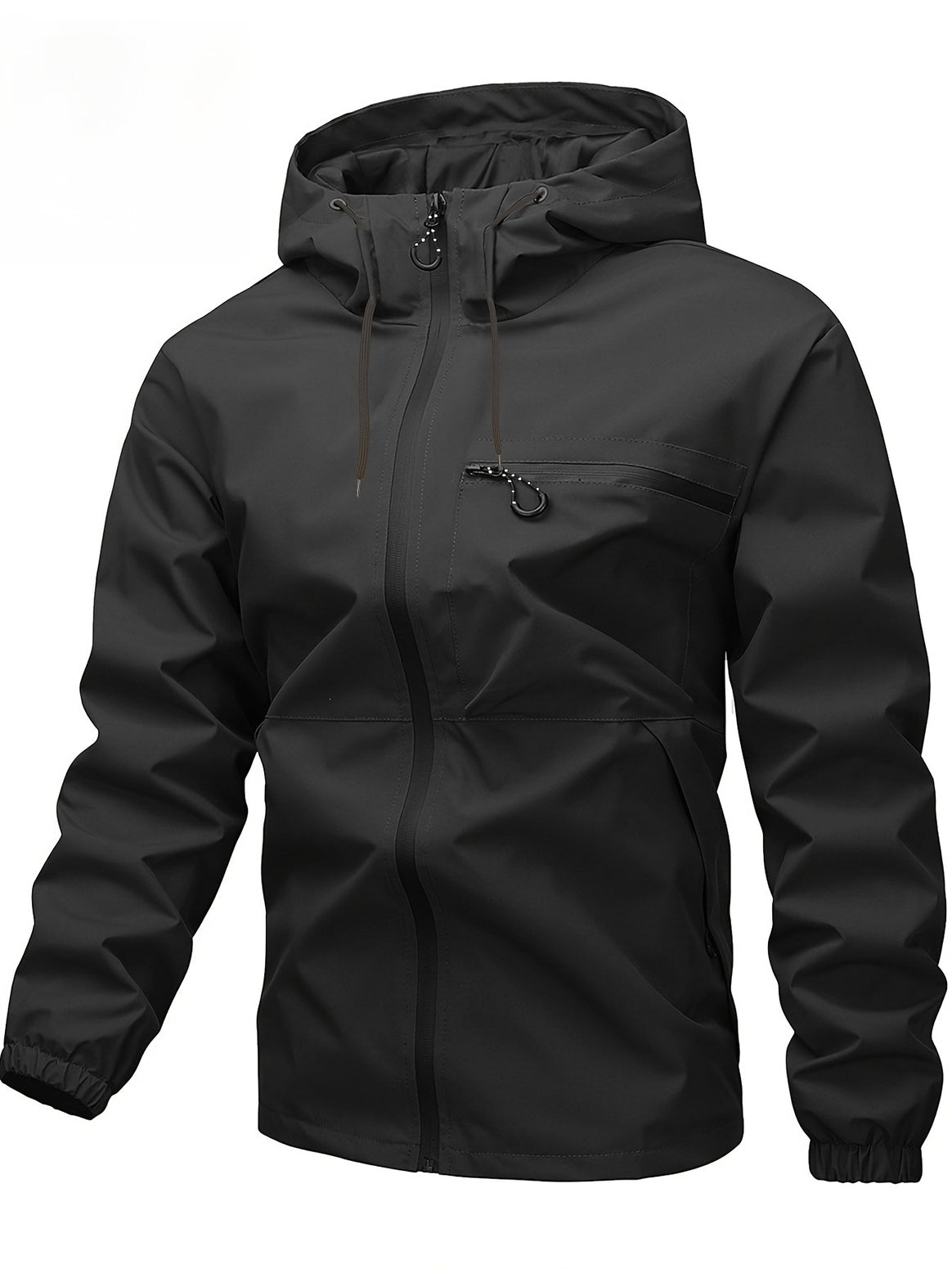 Men's Waterproof Softshell Jacket with Adjustable Hood, Sealed Zippers, and Chest Pocket Mune Fashion