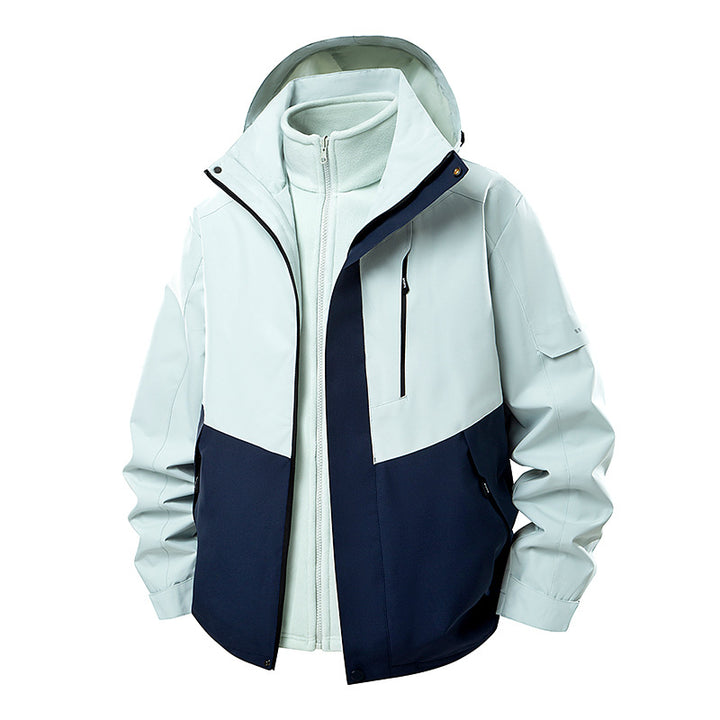 Women's double-layer softshell parka with removable fleece inner jacket Mune Fashion