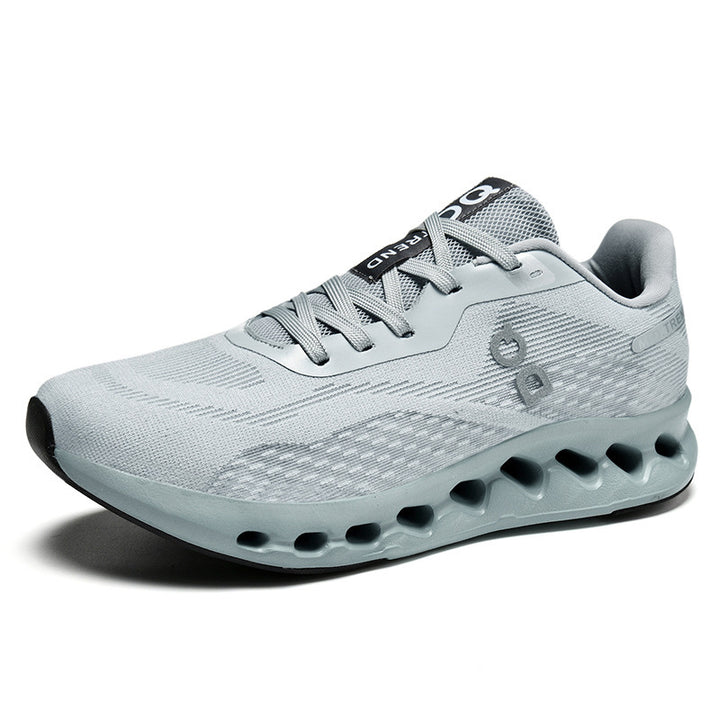 Men's trail-inspired comfort sneaker with ventilated hollow chamber cushioning and seamless knit upper Mune Fashion