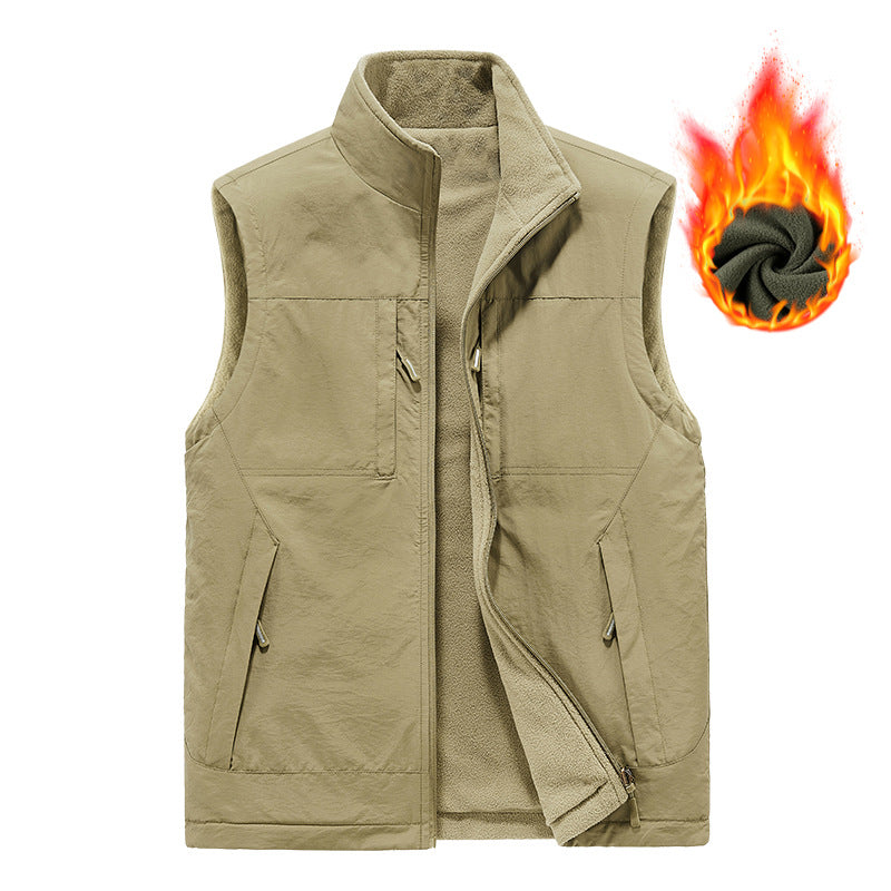 Men's Reversible Vest with Fleece Lining Mune Fashion