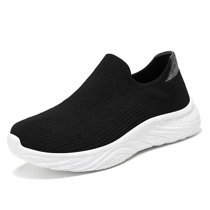 Women's seamless knit sock sneaker with extra cushioning Wave-EVA sole Mune Fashion