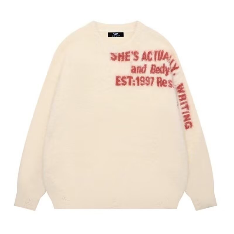 Women Casual Oversized Sweater with Graphic Print Mune Fashion