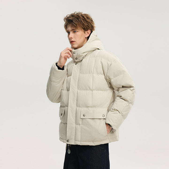 Damen Stepp-Kurzjacke mit abnehmbarer Kapuze und wärmender Microfaserfüllung Mune Fashion