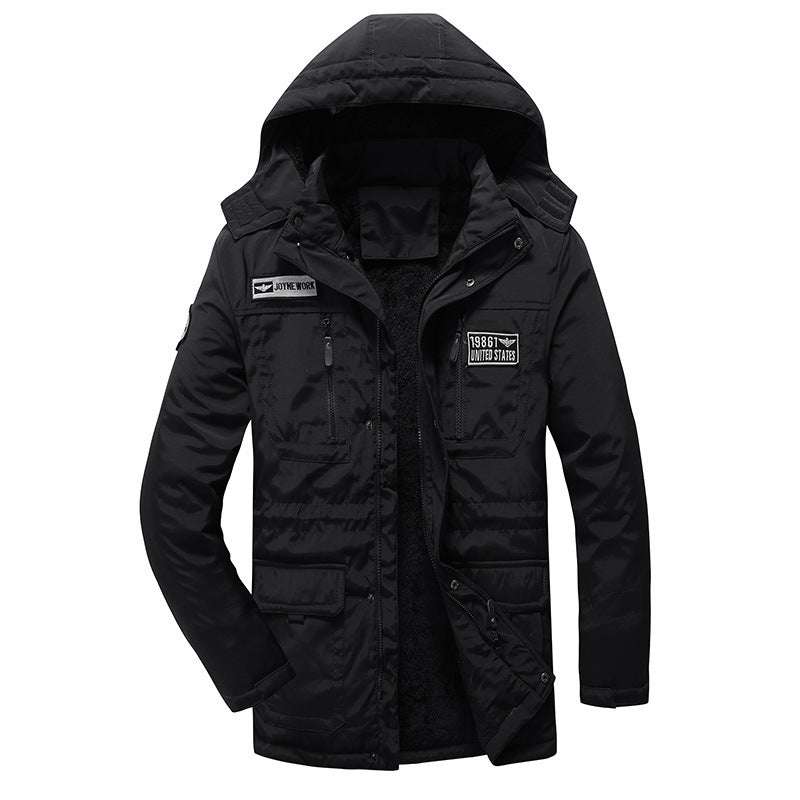 Men's Military Inspired Parka with Sherpa Lining and Utility Pockets Mune Fashion