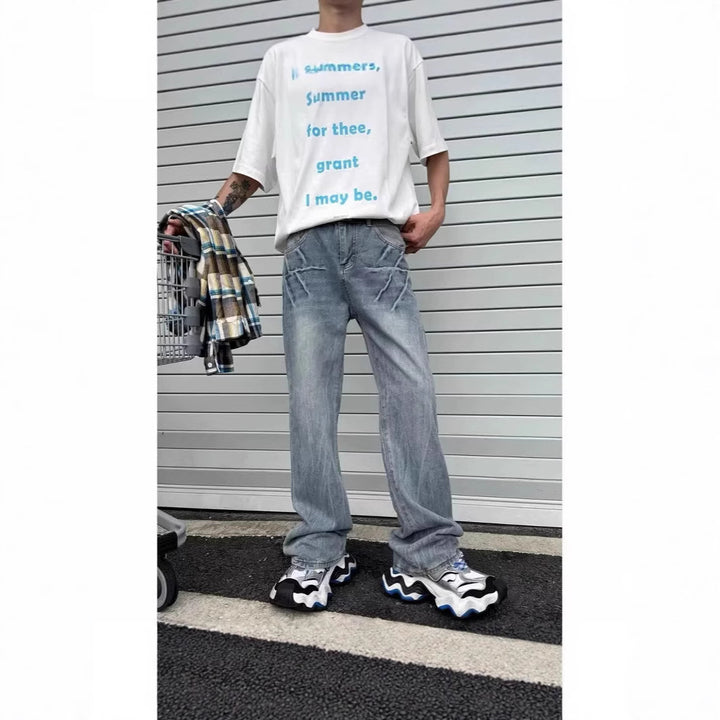 Men's Vintage Relaxed Fit Jeans Mune Fashion